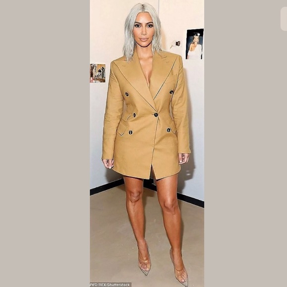 Designer inspired Kim K clear transparent heel - Picture 3 of 5